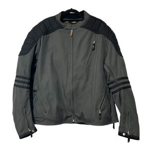 Power Trip Motorcycle 3XL Polyester Jacket Armored Padded Back Elbows Black